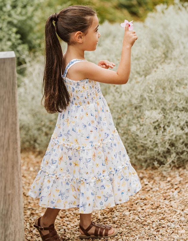 Bebe by Minihaha - Libby Tiered Butterfly Dress - Kids