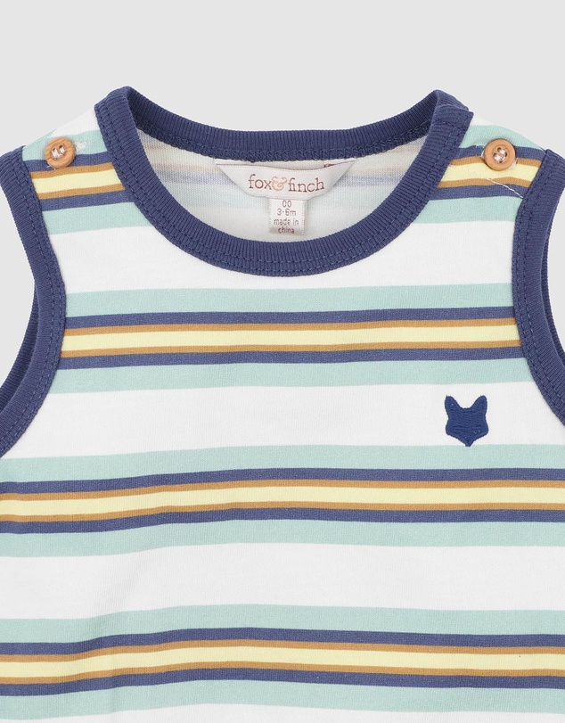 Fox & Finch - Casablanca Stripe Bodysuit - Kids