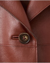 M.N.G - Faux-Leather Jacket With Pockets