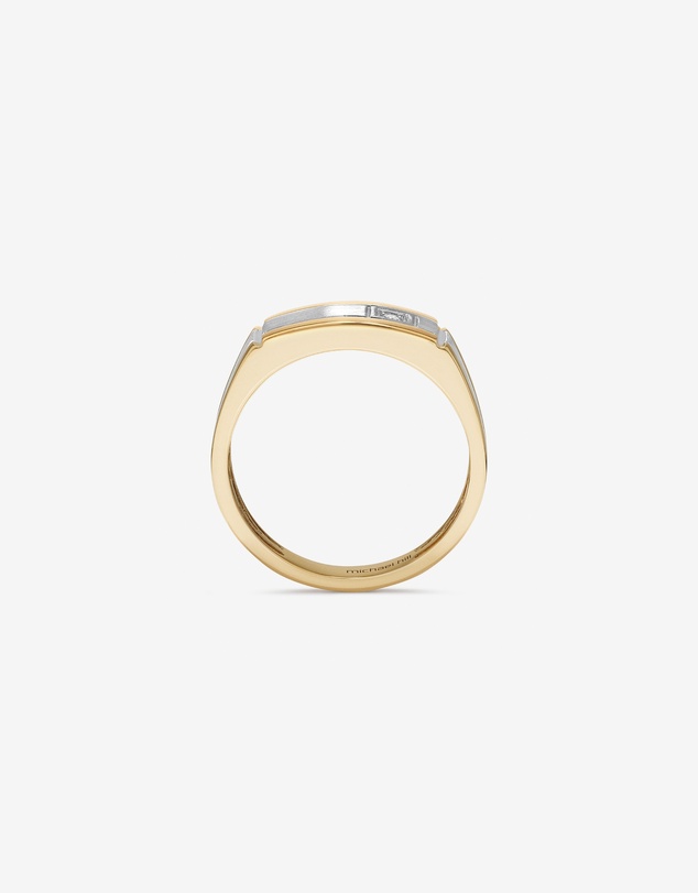 Michael Hill - Men's Ring with a Diamond in 10kt Yellow Gold