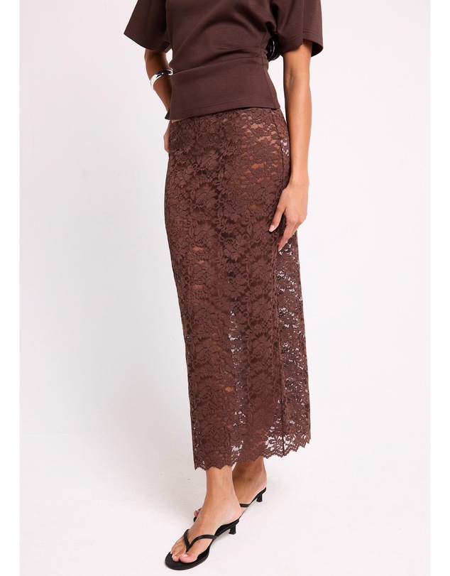 Alice In The Eve - Natalie Lace Midi Skirt