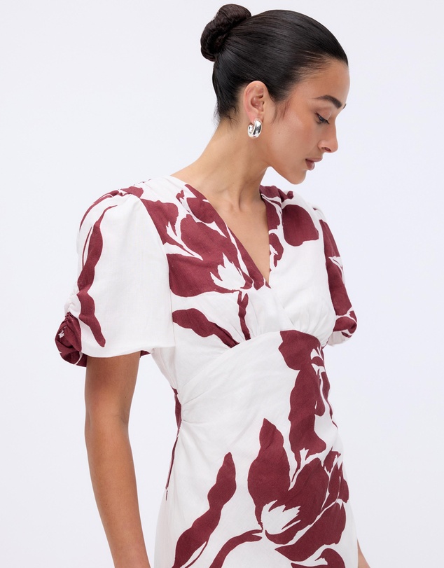 Minima Esenciales - Amaya Puff Sleeve Maxi Dress