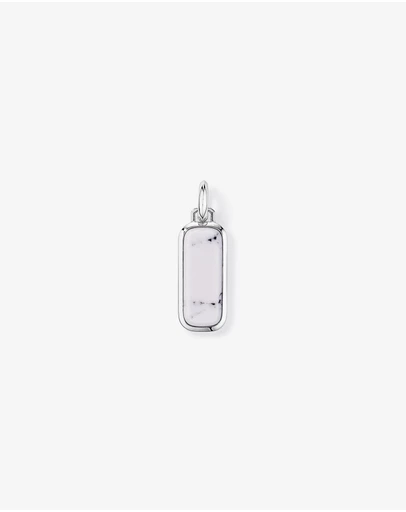 Michael Hill - Howlite Oblong Pendant in Sterling Silver