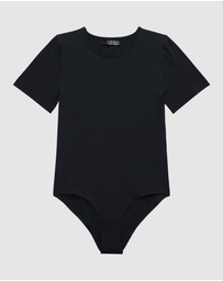 Lauren by Ralph Lauren - Luxe Smoothing Seamless Short Sleeve T-Shirt Bodysuit