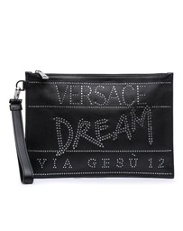 Pre-Loved by Azura Reborn - Pre-Loved Crystal Embellished Leather Clutch