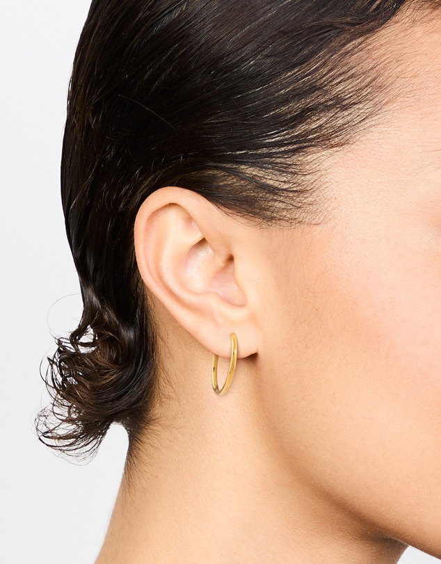 Lovisa - Gold Plated Surgical Steel Polished Hoop Earrings