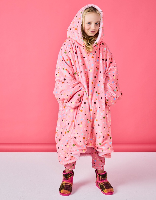 Kip&Co - Polkadot Kuddle Hooded Oversized Sweater - Kids
