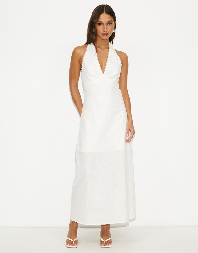 Dazie - Nora Linen Blend Midi Dress
