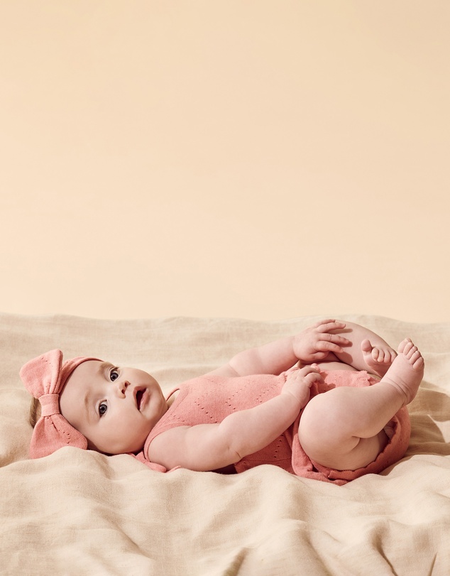 Wilson & Frenchy - Organic Knitted Pointelle Playsuit - Babies