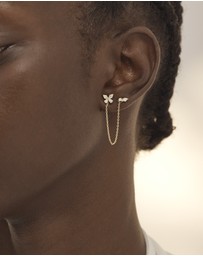By Charlotte - Dancing in the Wind Chain Earrings