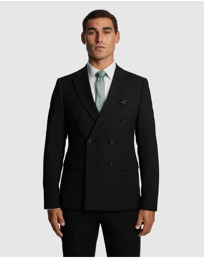 yd. - Dante Double Breasted Stretch Suit Jacket