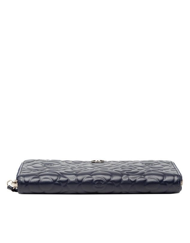 Pre-Loved by Azura Reborn - Pre-Loved Camellia Embossed Zip Around Long Wallet