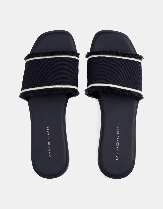 Tommy Hilfiger - Frayed Canvas Sandals - Women's