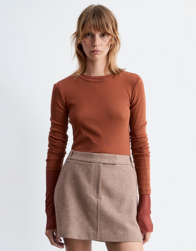 & Other Stories - Ribbed LS Top