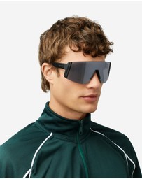 Hawkers Co - HAWKERS Lynx Big - Black Smoke Flash Sunglasses for Men and Women