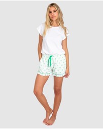 Sant And Abel - Women's Green Palm Tree Boxer Short