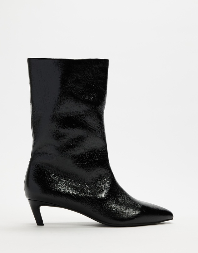 AERE - Nara Leather Heeled Boots
