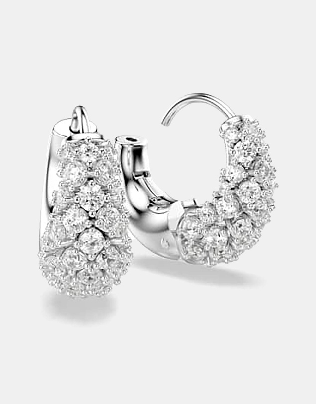Swarovski - Sublima Earrings, White, Rhodium Plated