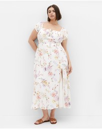 City Chic - Abbigail Floral Print Maxi Dress