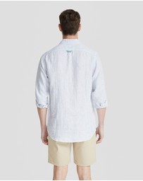 Oxford - Holloway Pure Linen Stripe Shirt