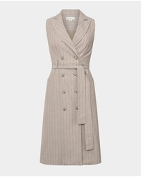 Forcast - Ria Stripe Cotton Blend Dress