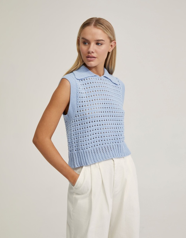 Oxford - Tory Cotton Knitted Vest