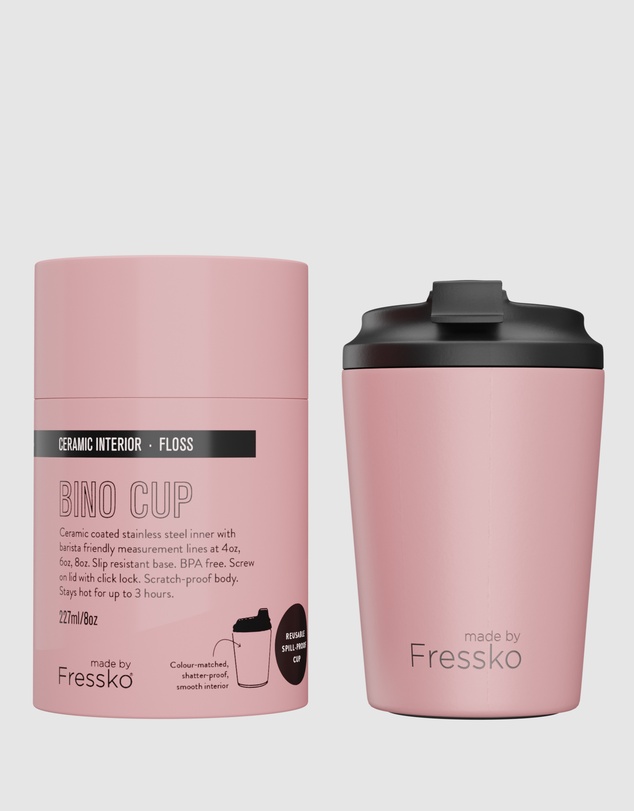 Fressko - Bino 8oz Reusable Ceramic Lined Coffee Cup