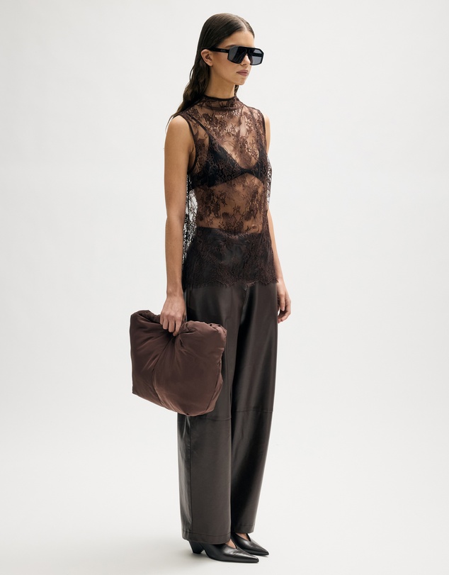 Minima Esenciales - Fenn Lace High Neck Top