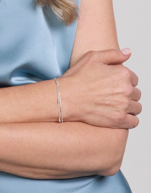 Najo - Halcyon Silver Bracelet (18.5cm+ext)