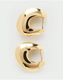 PDPAOLA - Wave Gold Hoop Earrings