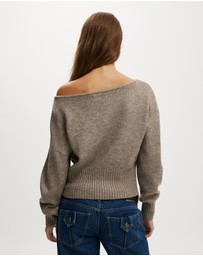 Cotton On - Softest Luxe Off Shoulder Knit Top