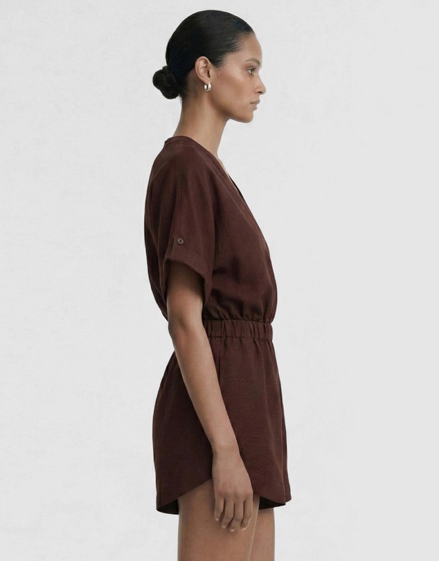 Staple the Label - Rhodes Wrap Playsuit