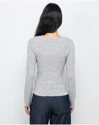 AERE - Tara Layered Jersey Top