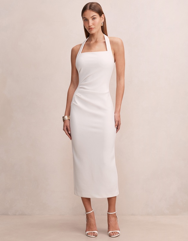 Forever New - Georgie Halter Neck Ruched Bodycon Dress