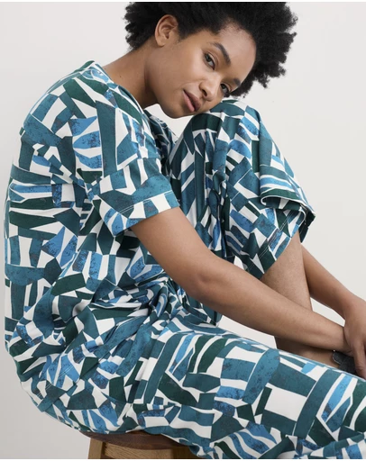 Seasalt - Seasalt Cornwall Teal Moonlight Pyjamas