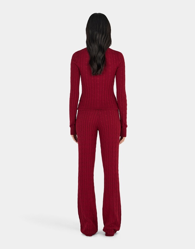 Ownley - Peridot Cable Knit Trackpant