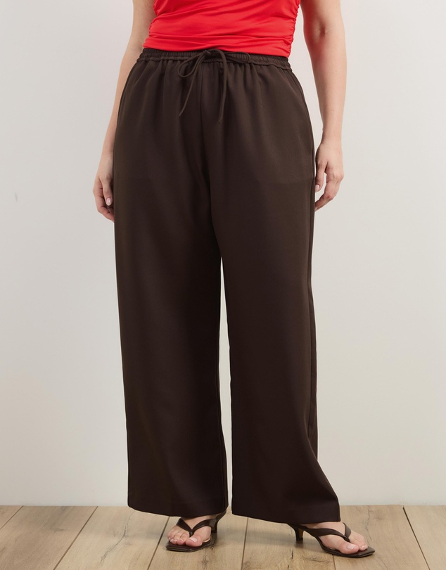 Atmos&Here Curvy - Marlow Tie Waist Tailored Pants