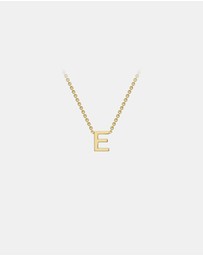 Zoe Olivia - 9K Gold Initial E Necklace