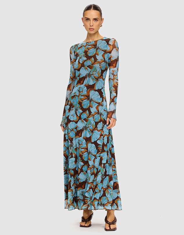 KIVARI - Nieve Mesh Maxi Dress