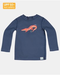 Toshi - Swim Rashie L/S Splash -  Kakadu Moonlight 0