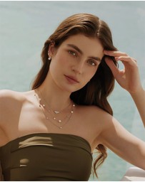 Ania Haie - Ania Haie Silver Shell Pearl Cluster Necklace