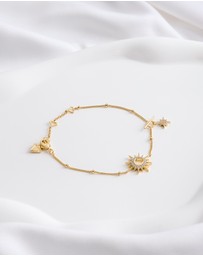 Wanderlust + Co - Sunlit Crescent Gold Bracelet