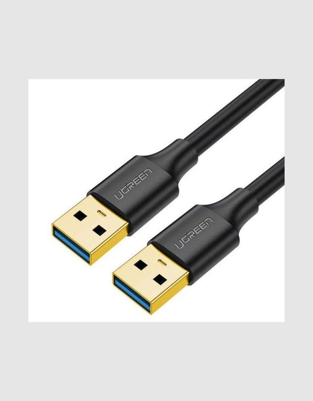 Ugreen - UGREEN USB-A 3.0 Male to Male Cable – 1m 5Gbps Data Transfer Black