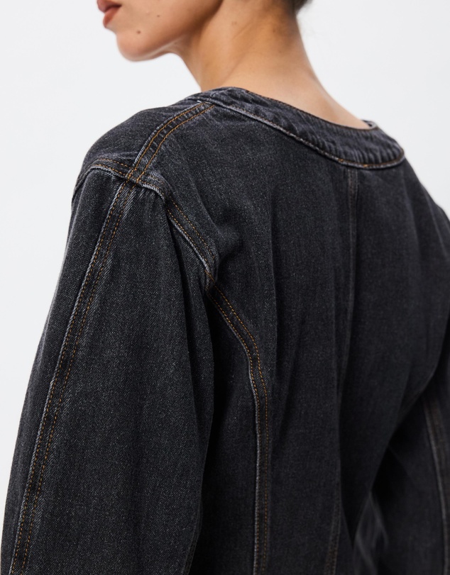 Tussah - Mae V-Neck Denim Jacket