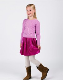 B.Nosy - Roza Pleated Metallic Skirt - Kids-Teens