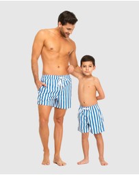 Tolu Australia - Boardshorts with Blue Stripes