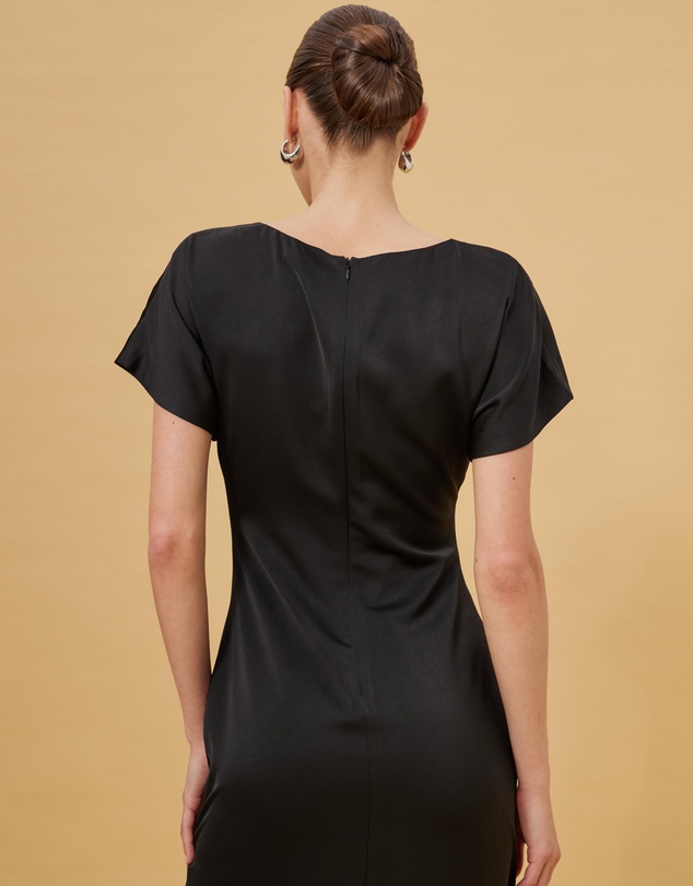 CHANCERY - Pia Ruched Waist Slinky Gown