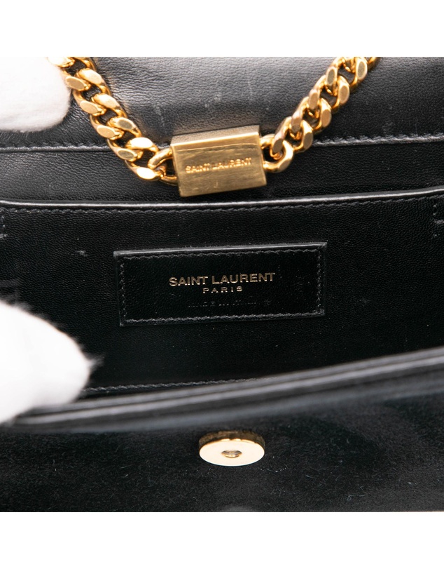 Pre-Loved by Azura Reborn - Pre-Loved Small Suede Monogram Kate Tassel Crossbody