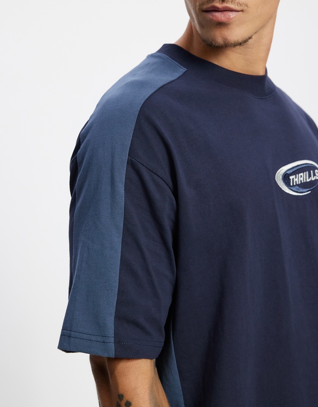 Thrills - Fusion Panel Box Fit Oversize Cropped Tee