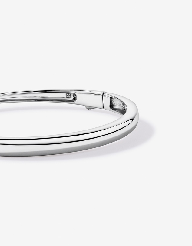 Michael Hill - Polished Hinged Bangle in Sterling Silver - Medium